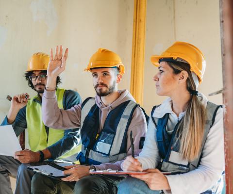 building trades people having training and asking doubts